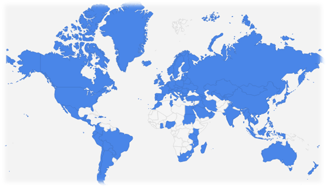 Soracom Global Coverage Map July 2020