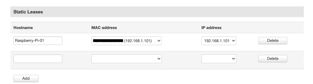 IoT devices MAC address