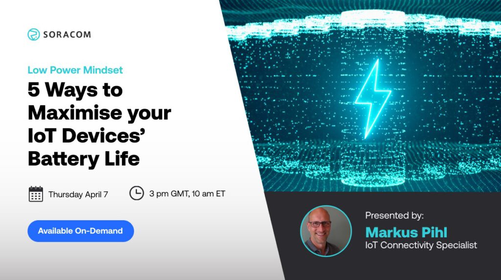 Battery webinar, IoT devices,