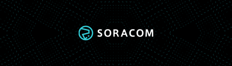 Soracom logo on dark background