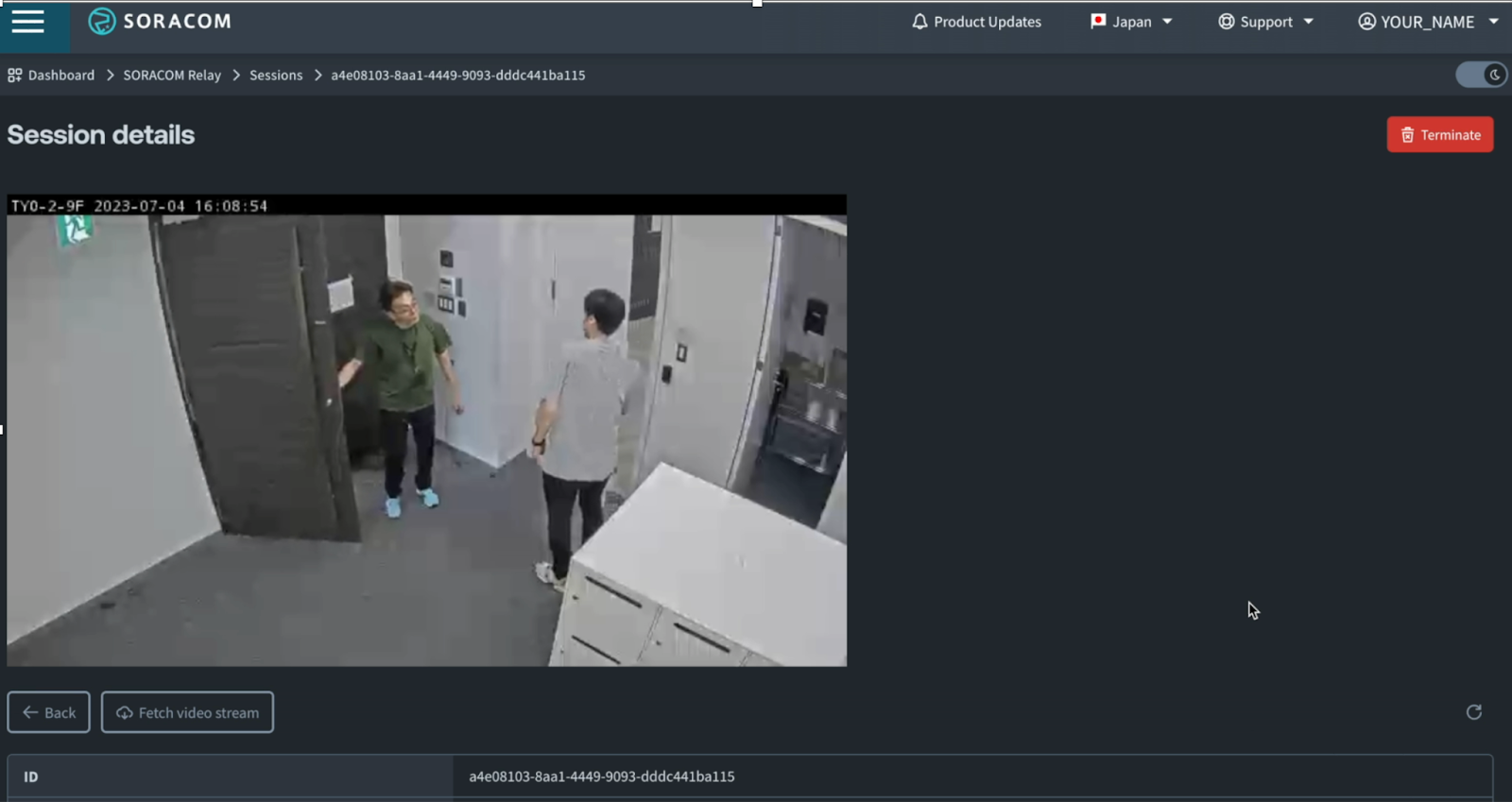 Soracom Relay example image