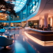 Hospitality, hotel lobby