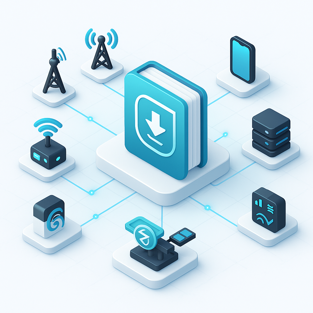 Image of guidebook on many IoT topics