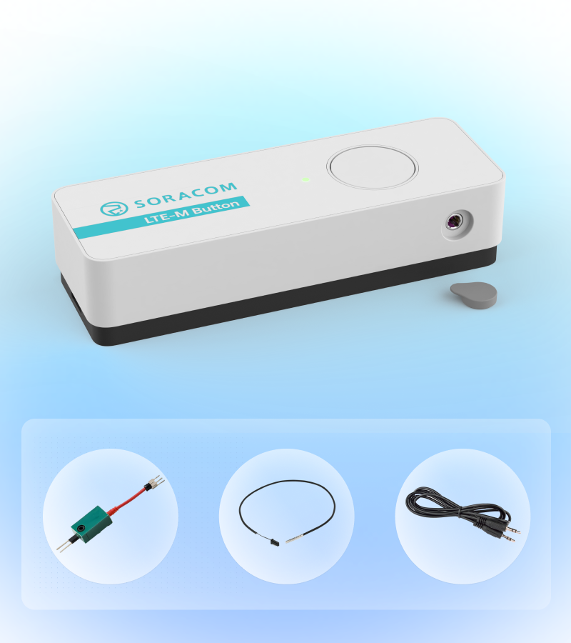 Soracom button with optional accessories