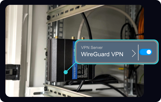 A cabinet of hardware using Soracom Arc